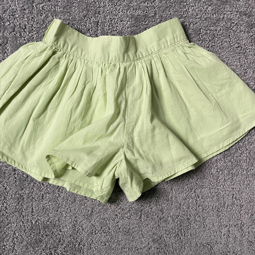 Janie and Jack Mint Green High Waist Shorts